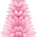 3Ft Premium Artificial Small Mini Christmas Tree for Tabletop,Home, Office, Indoor and Outdoor Decor,Holiday Decoration,Easy Assembly Metal Hinges & Foldable Base 160 Branch Tips Pink Tree