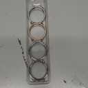 Tensea [5+5Pack for Samsung Galaxy Watch 6 Screen Protector Case 44mm Accessories, Hard PC Bumper/HD Anti-Fog Tempered Glass Protective Film, Face Cover Set, Galaxy Watch 6 Case for Women Men (Clear/Pink Gold/Starlight/Pink-Silver/White-Silver)