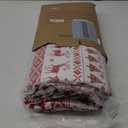 CAROMIO Christmas Quilt Set King Size - Boho Reversible Bedspread Coverlet Set with Christmas Tree Reindeer Snowflakes Printed Pattern, Soft Lightweight Bohemian Quilt Bedding Cover Set King (King (104"x96"), White&red)