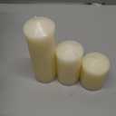 MTLEE Set of 72 Ivory Pillar Candles 2 x 3, 2 x 6, 2 x 8 Inch Smokeless and Dripless Unscented Large Candles Long Clean Burning Rustic Pillar Candle for Wedding Dinner Home Decor