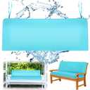 SmoothNovelty 48x18 Inch Patio Bench Cushion Covers Outdoor Waterproof UV Protection Loveseat Swing Replacement Cover with Tie Zipper Adjustable Strap Garden Seat Sofa Furniture Cushion Cover