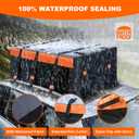 MeeFar Rooftop Cargo Carrier Car Roof Bag 21 Cubic Feet 100% Waterproof Car Top Carrier, Fits All Vehicle with/Without Rack,Include Anti-Slip Mat,10 Reinforced Straps,6 Door Hooks,Luggage Lock
