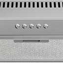 FIREGAS 36 Inch Under Cabinet Range Hood, Ducted/Ductless Convertible Kitchen Vent Hood with 3-Speed Exhaust Fan, 300 CFM, LED Lights, Stainless Steel Stove Hood for Kitchen