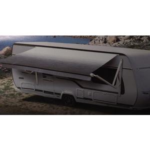 AWNLUX-RV Awning Fabric Replacement - Heavy Duty Weatherproof 4-Ply Vinyl Camper Awning Fabric - Universal Outdoor Canopy for Camper, Trailer, and Motorhome Awnings - Solid Black - 19ft (Fabric 18'2")