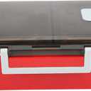 Stainless Steel Lunch Box Portable Food Container with Vent Hole and Short Buckles For Outdoor Travel, Camping, Picnic 700Ml 8.3X5.9X2.8In (red)