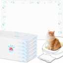Cat Pads 25 ct Super Absorbent Pet Pee Pads Compatible with Tidy Cats Breeze Litter System 16.9x11.4 Inch Litter Pad for Litter Box