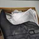 Lumeheel Cowboy Boots for Men - Western Men's Boots with Classic Embroidered, Slip on Square Toe Boots, Slip Resistant Country Boots Chunky Heel Ankle, Durable Short Boots for Spring Fall Size 12