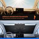 Car Windshield Sun Shade - Foldable Sedan SUV Windshield Sunshade Umbrella, [2025 Upgrade Titanium Silver Coating], Front Window Heat Insulation Protection for Car Windshield (Small(53"L x 29"W))