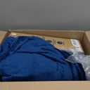 Ultra Soft Fleece Blanket Queen Size - Flannel Fleece Luxury Queen Blanket - Lightweight for Couch Bed Chair - Thick, Warm and Breathable - All Season Cozy Fuzzy, Anti-Static Microplush Bedding, Navy