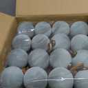 32 Pcs Velvet Christmas Tree Ornaments Balls with Velvet Ribbon Christmas Tree Hanging Decorations Neutral Flocked Balls Bulk for Xmas Home Indoor (Blue)