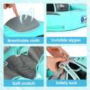 Mambobaby Float with Canopy – Baby Swim Float with Tail, New Upgraded Non-Inflatable Solid Pool Float, Soft Waterproof Skin-Friendly Leather Swim Trainer for Infant Toddler