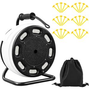 Shimeyao 328 ft Field Marking Tape Kit Stretchable Portable Durable Pitch Marking Tape for Soccer Football Beach Volleyball Badminton Boundary Sport Lines for Outdoor