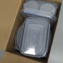 40 PCS Food Storage Containers with Lids Airtight (20 Lids &20 Containers) - Leakproof Meal-Prep Containers for Kitchen Storage Reusable Plastic Microwave/Dishwasher Safe with Labels & Pen