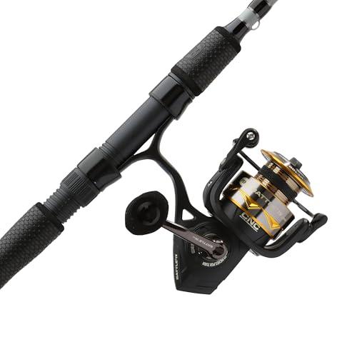 PENN 7' Battle IV LE Spinning Reel and Fishing Rod Combo Kit, 2500 Reel, CNC Gear Technology, Full Metal Body and Sideplate, HT-100 Drag System
