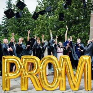 Hungdao 4 ft Prom Decorations 2026 - Large Inflatable Prom Letters Decoration Class of 2026 with Stake Graduations Party Decor for High School College Outdoor & Indoor Grad Party Supplies