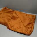 YCOLL Burnt Orange Pillow Covers 18x18 Set of 2 Velvet Striped Pattern - Soft Throw Pillows for Home Decor, Luxury Decorative Pillow Covers for Couch, Bed,Living Room