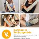 Cordless Neck and Should Massager, Kneading Neck and Back Massager for Pain Relief with Rechargeable Battery, Portable Body Massager (Wireless)