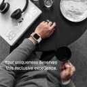 Bling Diamond Case with Band for Apple Watch 46mm 45mm 45mm 42mm, Compatible with Iwatch Series 11 10 9 8 7 6 5 4 SE3 2 1, Gold Case and Correa Para Apple Watch, Luxury Apple Watch Band for Man (Gold White, 46mm)