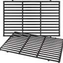 7524 Grill Grates Replacement for Weber Genesis 300 series, Genesis E310 E320 E330 S310 S320 S330 Gas Grill, 19.5" x 12.9" Porcelain-Enameled Cast-Iron Cooking Grates for Weber Parts 7524 & 7528, 2-Pack