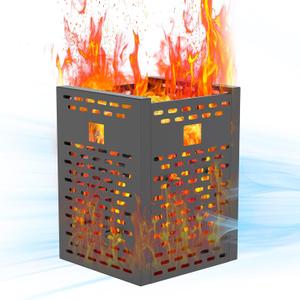 30 Inch 63 Gallon Burn Barrel, Burn Barrels for Outside for Burning Trash, Ultra Metal Thick Incinerator, Burn Drum for Yard Waste Outdoor Fire Pits, Bonfire, Camping & Farm