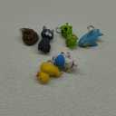 6 Pcs Nurse Animal Flashlight Keychain Pediatric Nurse Flashlight LED Cat Alien Lion Frog Animal Pen Badge Reel Light(Lovely)