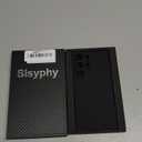 Aramid Fiber Case for Samsung Galaxy S24 Ultra 5G with Carbon Fiber Texture, Super Slim Protective Cover Skin, Soft Touch Sturdy Durable Case, Snap-on Back Cover Wireless Charging Friendly (Black)