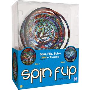 Spin Flip Puzzle: Trees, 3D Puzzle, Challenging, Fun, Interactive Brain Teaser for Kids and Adults, Fidget Toy for Decrompression, Easily Portable