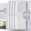 Cat Water Fountain Filters,8 Pack Replacement Filter Fit for Top Square 84oz/2.5L Cat Pet Fountain, 3 Filtration System