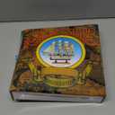 Wooden Sailboat Model 8.5" Tall Marine Coastal Sailing Ship Model Mediterranean Style Wood Handcrafted Sailing Boat Vintage Nautical Ocean Theme Sail Boat Ornaments Home Office Tabletop Decors (Stripe White)