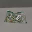 Beaded Lanyards for ID Badges and Keys Women Gifts Cute Teacher Silicone Soft Keychain Lanyard(Light Green)