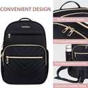 VANKEAN Laptop Backpack for Women, Laptop Computer Bag Travel Backpack Purse,Waterproof Work Business Backpack College Teacher Bags, Black