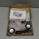 MiOYOOW DIY Bluetooth Speaker Kit, USB Mini Stereo Amplifier Soldering Kit with LED Flashing Lights, STEM Electronic Projects Solder Practice Kit for Home and School Education