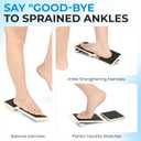2 x Ankle Foot Strengthener & Balance Board, Physical Therapy Equipment for Sprained Ankle Recovery, Plantar Fasciitis Relief and Posture Correction