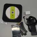 Portable CD Player with Bluetooth Desktop CD Player for Home CD Music Players withTimer,Built-in Dual Speakers with LED Display Home Audio Boombox FM Radio (Black)