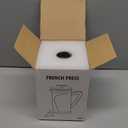 KYZ French Press Coffee Maker, 304 Stainless Steel with 4 Level Filter, 20oz Borosilicate Glass Coffee Press, Heat Resistant, Easy to Clean, 100% BPA Free for Coffee & Tea