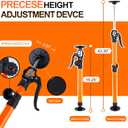 Cabinet Jack for Installing Cabinet Support Rod 3rd Hand Support System Adjustable Support Pole,Extend from 19.29 inch to 43.30 inch,Orange 2 Pack