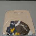 Kuriozud Newborn Baby Boy Girl Football Outfit Game Day Sweatshirt Romper Bubble Romper Top Infant Fall Winter Clohtes Football Eagle Beige, 12-18 Months (Beige)