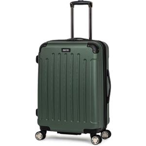 Kenneth Cole REACTION Renegade Luggage Expandable 8-Wheel Spinner Lightweight Hardside Suitcase, Cilantro, 24-Inch Checked