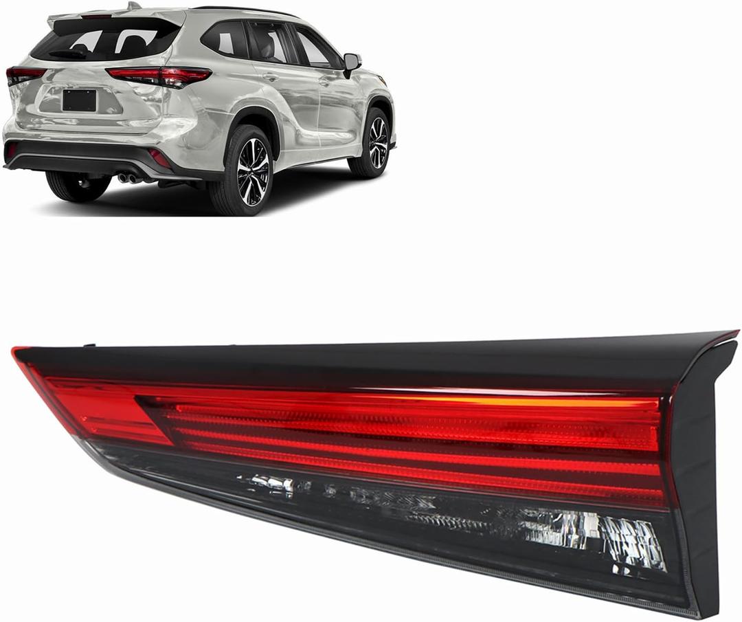 GXYWADY Right Passenger Side Inner Tail Light 815800E180, TO2803156 Replacement for 2020 2021 2022 Highlander Rear Brake Lamp
