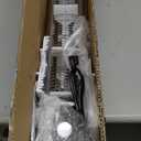 Outdoor Heater for Patio, 1500W Electric Infrared Heaters for porch garage indoor use, 9H Timer, 60 Oscillation & 9 Heat Level, Tip-Over/Overheating Protection, Safety Lock, Super Quiet, IPX5, White