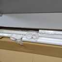 Tension Curtain Rod by EZFurni, 2 Sets 42-123 Inches, Heavy Duty Tension Rods for Windows, No Drilling Adjustable Curtain Rod for Patio, Hold Up Blackout Curtains and Non Slip, White