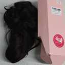 REECHO Ponytail Extension, 24" Claw Clip in Ponytail Extension Long Curly Wavy Ponytail Hair Extension Jaw Clip on Pony Tails Hairpiece for Women - Black Brown