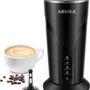 4-in-1 Electric Milk Frother and Steamer, Milk Steamer with Keep Warm Function, Automatic Warm and Cold Foam Maker, Frother for Coffee, Latte, Hot Chocolate, Macchiato, Cappuccino, Black