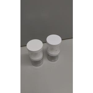 Patelai 4 Pieces Round Wide-mouth Leak Proof Plastic Container Jars with Lids for Travel Storage Makeup Beauty Products Face Creams Oils Salves Ointments DIY Making(8 Ounce,White)