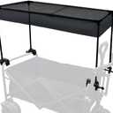 Universal Canopy for Foldable Wagon Attachment,Awning Shade Cover Folding Trolley Cart Accessories Oxford ClothUtility Canopy Replacement Waterproof Removable PortableSuitable for Different Sizes