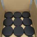 Foraineam 48 Pack 4 oz Screw Lid Round Tins Aluminium Empty Tins Black Metal Candle Storage Tin Jars Spice Containers Travel Tin Cans