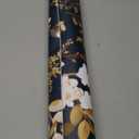 Laatse Navy Floral Wallpaper Peel and Stick Boho Wallpaper Vintage Blue/Gold Leaf Contact Paper Waterproof Self Adhesive Modern Wall Paper for Cabinet Walls Kitchen 17.5in x393in