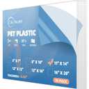 (10 Pack) PET Sheet Panels - 11" x 14" x 0.04" Clear Acrylic Sheet-Quality Shatterproof, Lightweight, and Affordable Glass Alternative Perfect for Poster Frames, Counter Barriers, and Pet Barriers