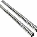 3.5 Inch Straight Pipe Stainless Steel T304 Tubing Piping 48 Inch Long 3.5" OD Tailpipe DIY Pipe, Pack of 2