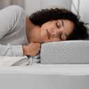 Cube Pillow Pro for Side Sleepers Memory Foam Bed Pillow Soft Pillow Supportive Head, Neck, and Shoulder Pain Relief, Grey-24"x12"x5"